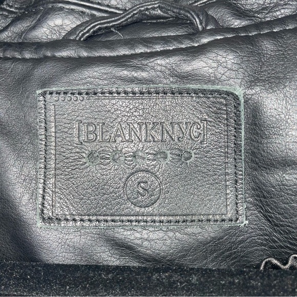 Blank NYC Faux Leather Rose Studded Jacket - Picture 11 of 14